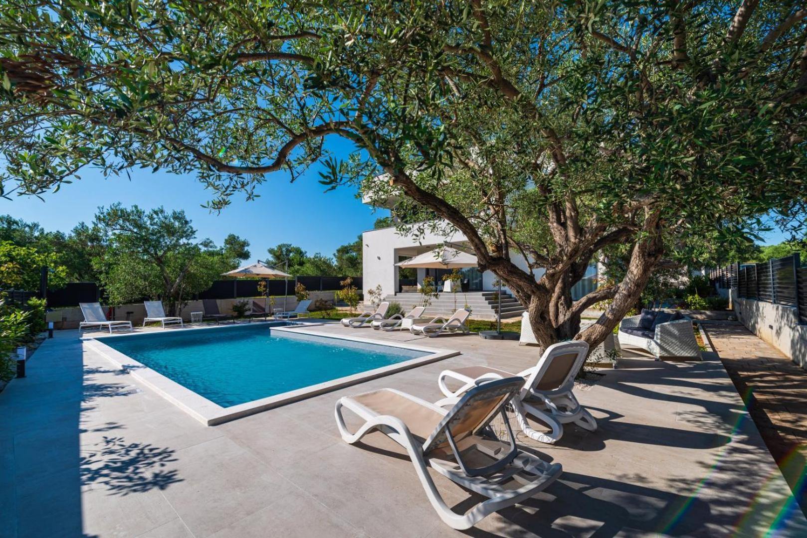 Crowonder Sun Dance Apartments With Heated Swimming Pool Seaview And Garden Sveti Filip i Jakov Exterior foto